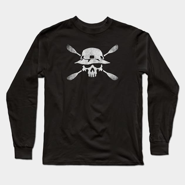 Kayak Paddle On Long Sleeve T-Shirt by BoneheadGraphix